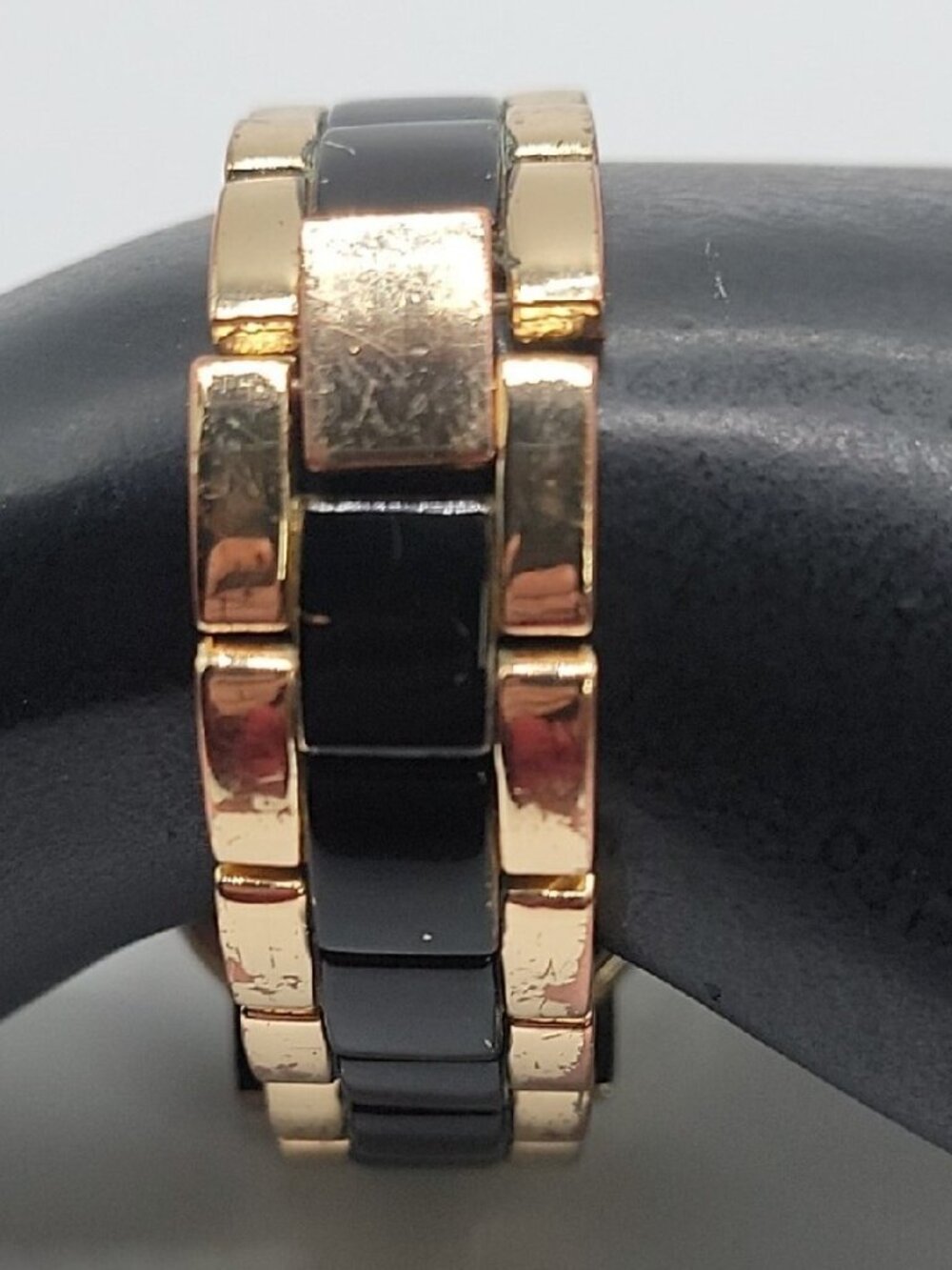 Kardashian Kollection Two-Tone Gold & Black Quartz Link Bracelet Watch - Tested - Picture 15 of 16